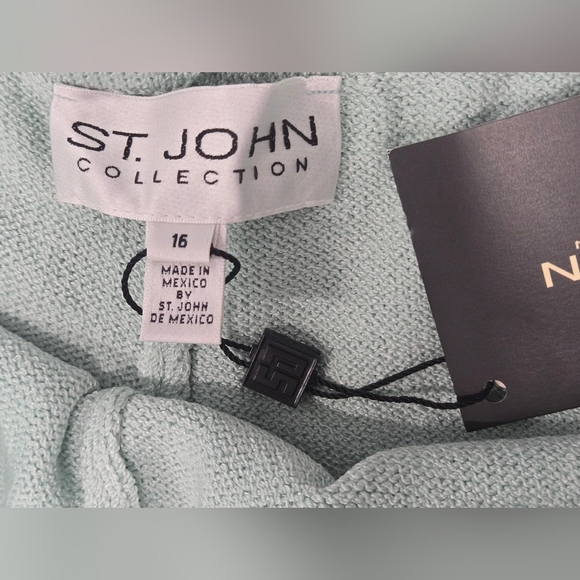 NWT ST. JOHN KNIT PANTS  In Breeze SZ 16 - Picture 6 of 13